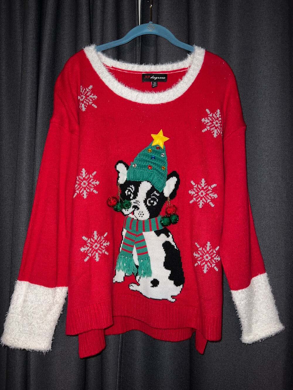 Ugly Christmas Sweater Xmas Size XL Dog